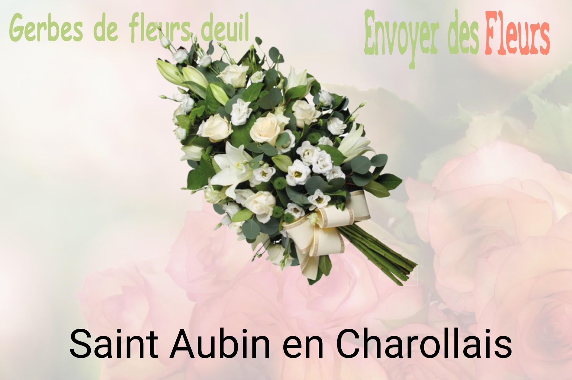 Gerbe de fleurs de deuil livrée à Saint-Aubin-en-Charollais